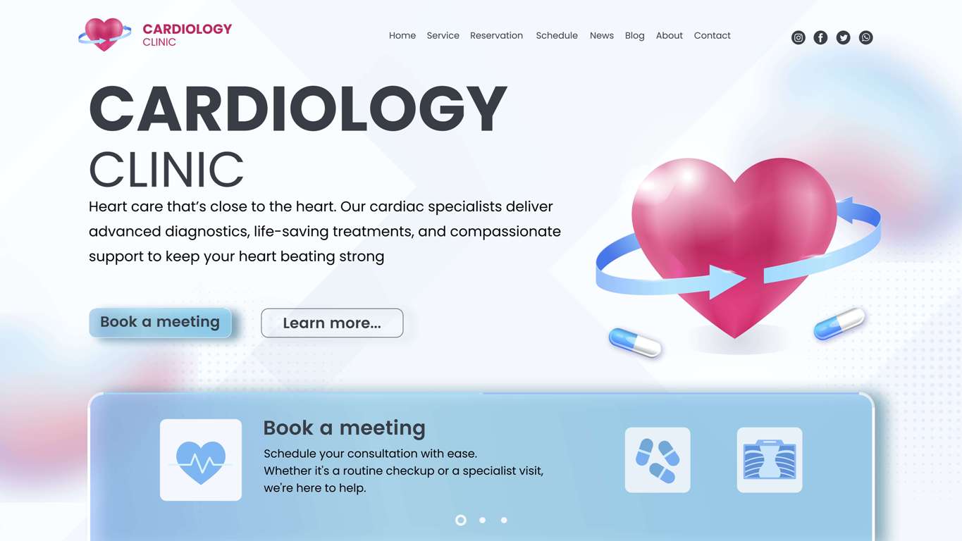 cardiology website development