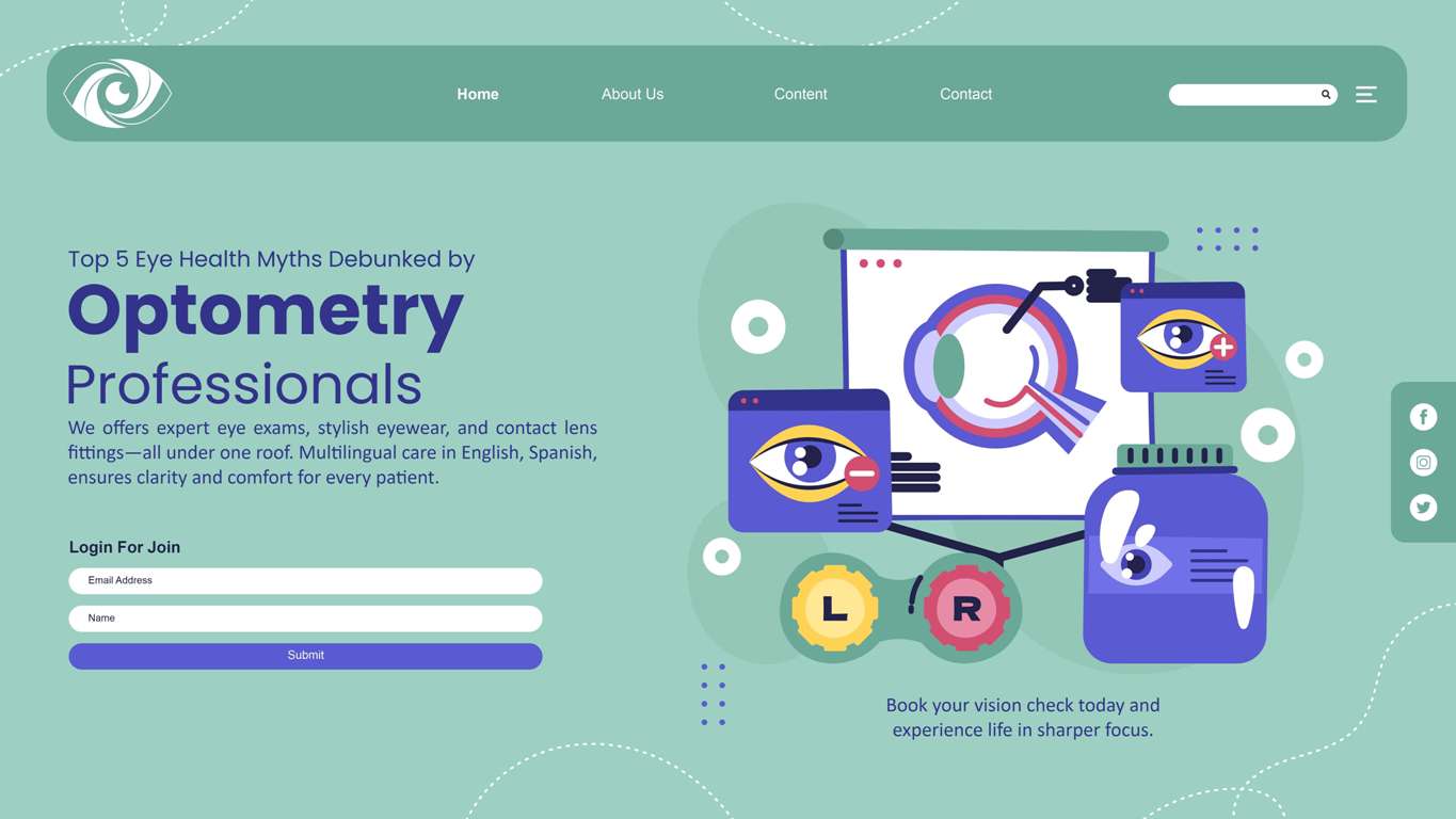 optical website development