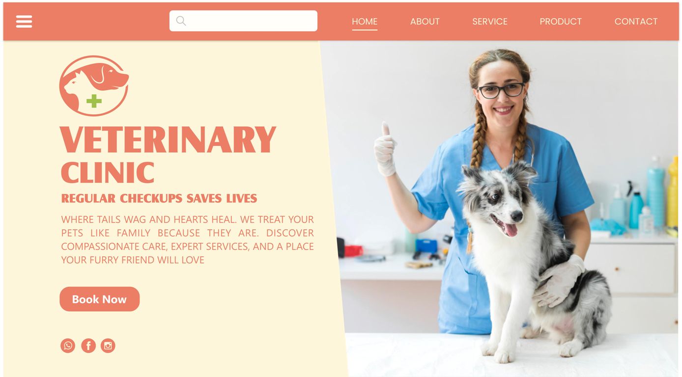 Veterinary website development
